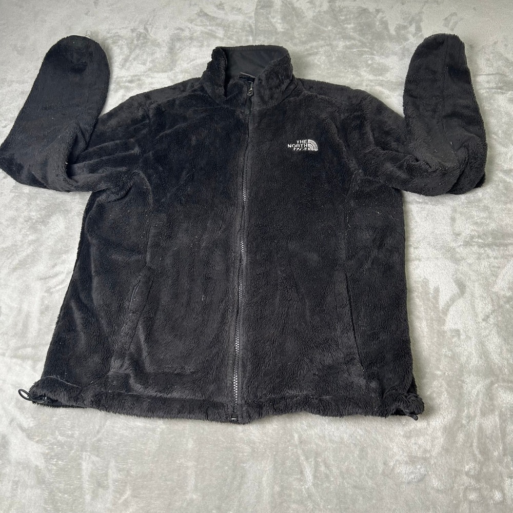 The North Face Jacket Women's L Black Fleece Full Zip Pockets Soft